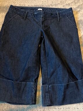 GAP Size 2 Cuffed Blue Bermuda Shorts